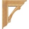 Ekena Millwork Legacy Traditional Rough Sawn Bracket w/ Offset Brace, Western Red Cedar, 8"W x 24"D x 28"H BKT0806X24X28LEC01RWR - alternate 2